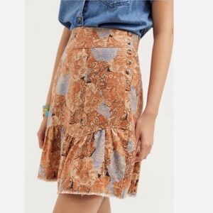 Anthropologie Pilcro Flounced Mini Skirt NWOT